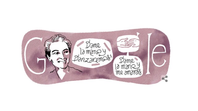 doodle Gabriela Mistral