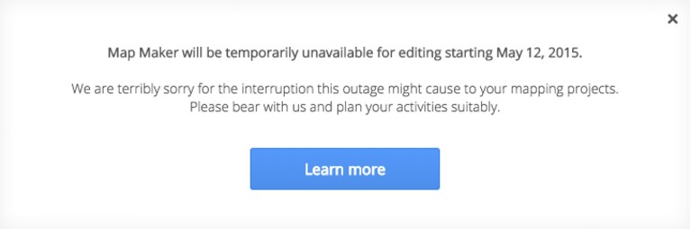 Google maps editor