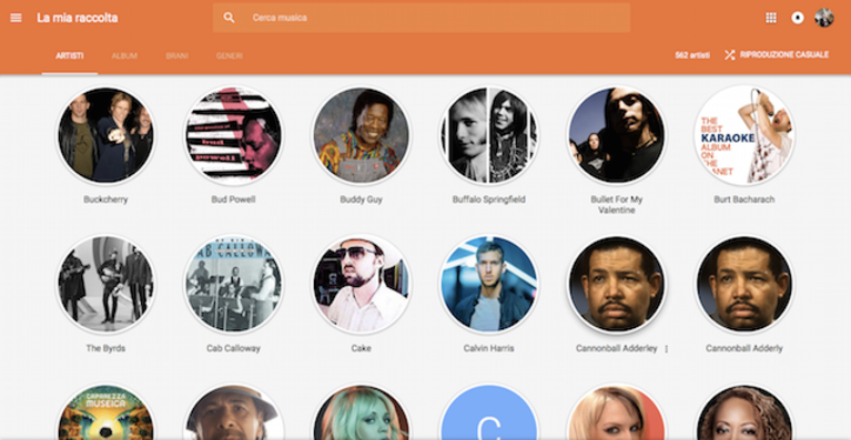 google music material design