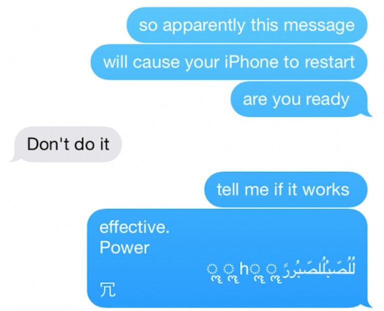 iPhone Messaggi Bug