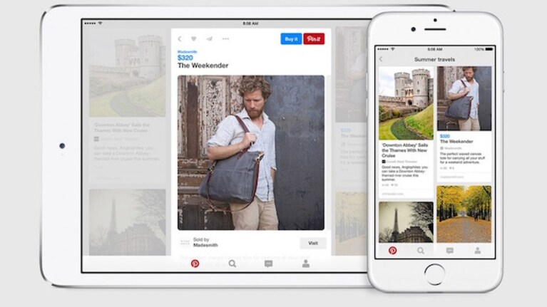 Pinterest pulsante compra