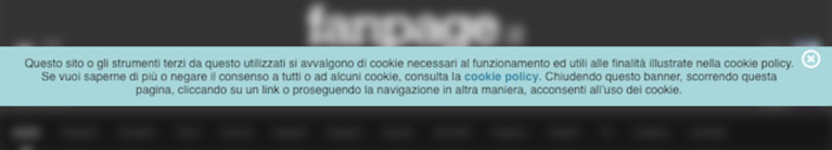 fan page policy cookie