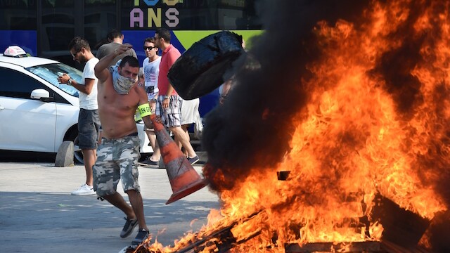 uber parigi manifestazione