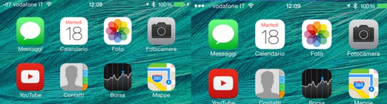 iphone segnale telefonico