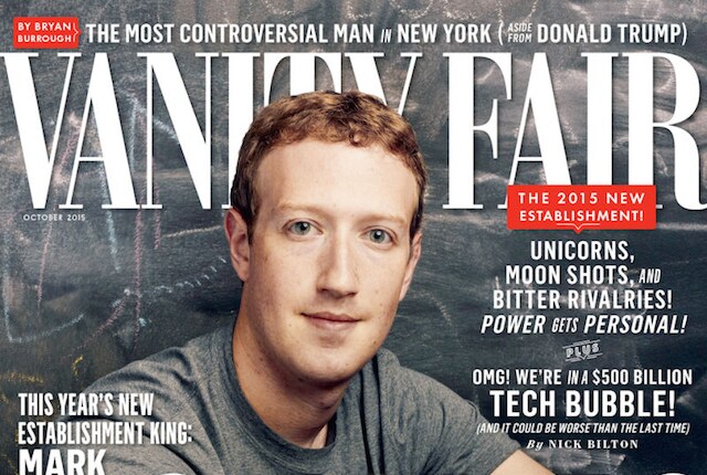 facebook mark zuckerberg copertina vanity fair