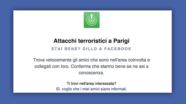 Facebook safety check