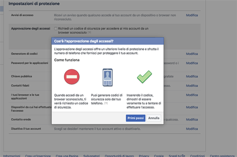 Approvazione degli accessi