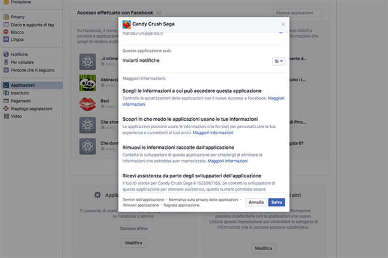 Come bloccare la singola richiesta di giochi su Facebook su pc