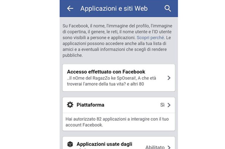 Come bloccare richieste di giochi su Facebook da smartphone