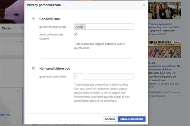 Come nascondere una foto su Facebook: con chi condividere le immagini