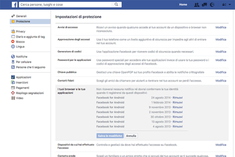 Come uscire da Facebook da mobile usando il pc