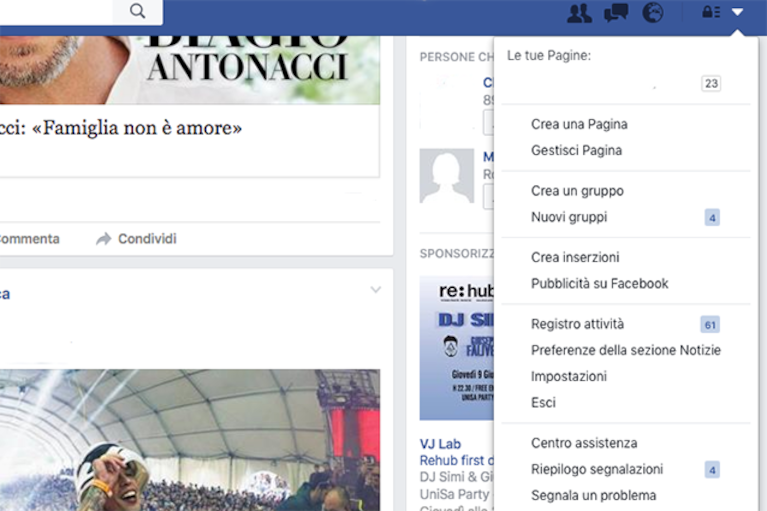 Come uscire da Facebook da pc