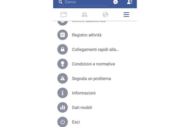 Come uscire da Facebook su smartphone Android