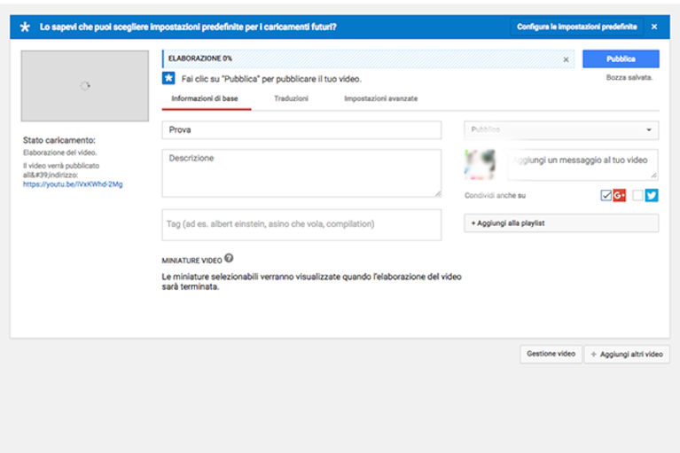 Titolo, descrizione e tag dei video su Youtube