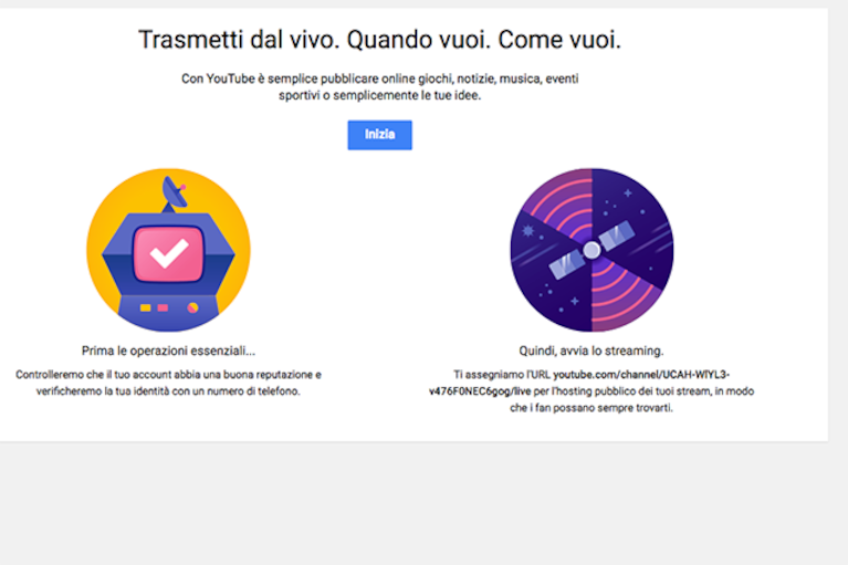 Come fare una diretta streaming su Youtube