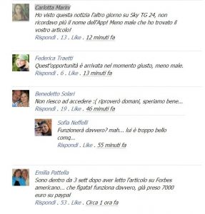 Cattura commenti fake