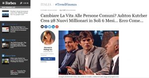 Screenshot dell'articolo in cui si parla di Dubai Lifestyle App