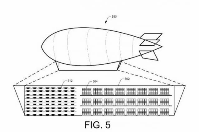 Amazon vuole creare magazzini volanti