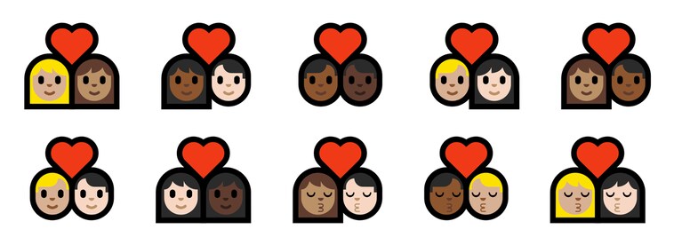 emoji coppie