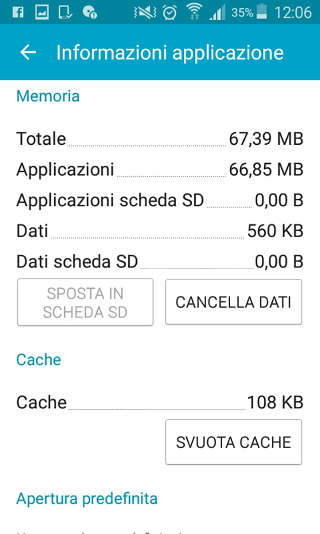 Come svuotare la cache delle app sui dispositivi Android. 