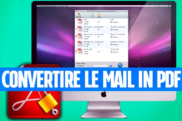 Convertire una mail in PDF con il Mac