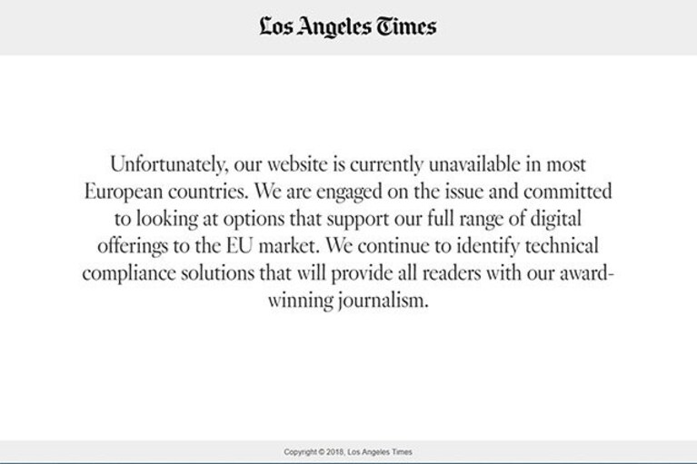 los angeles times offline gdpr