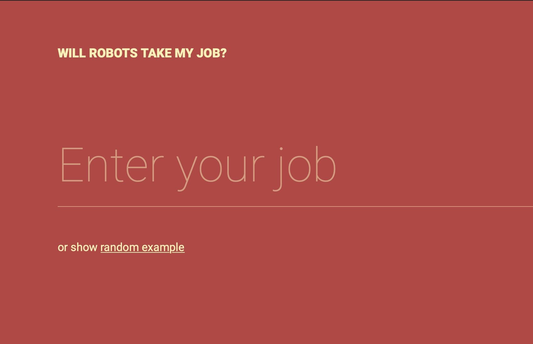 Un robot ti ruberà il lavoro? Te lo dice questo sito