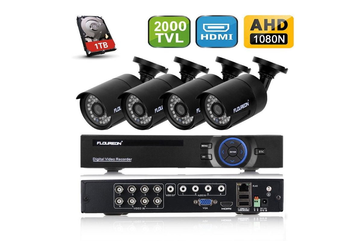 Kit di videosorveglianza Floureon DVR