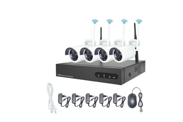 Kit di videosorveglianza WiFi esterno Aottom