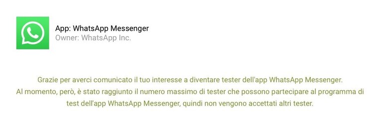scaricare beta whatsapp