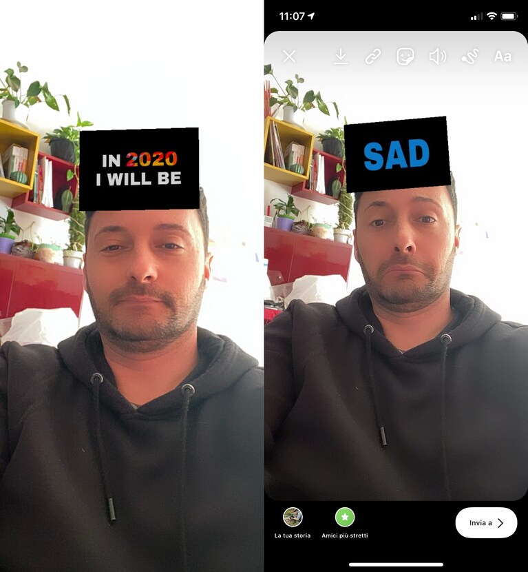 instagram filtro 2020 i will be 6 seconds blink