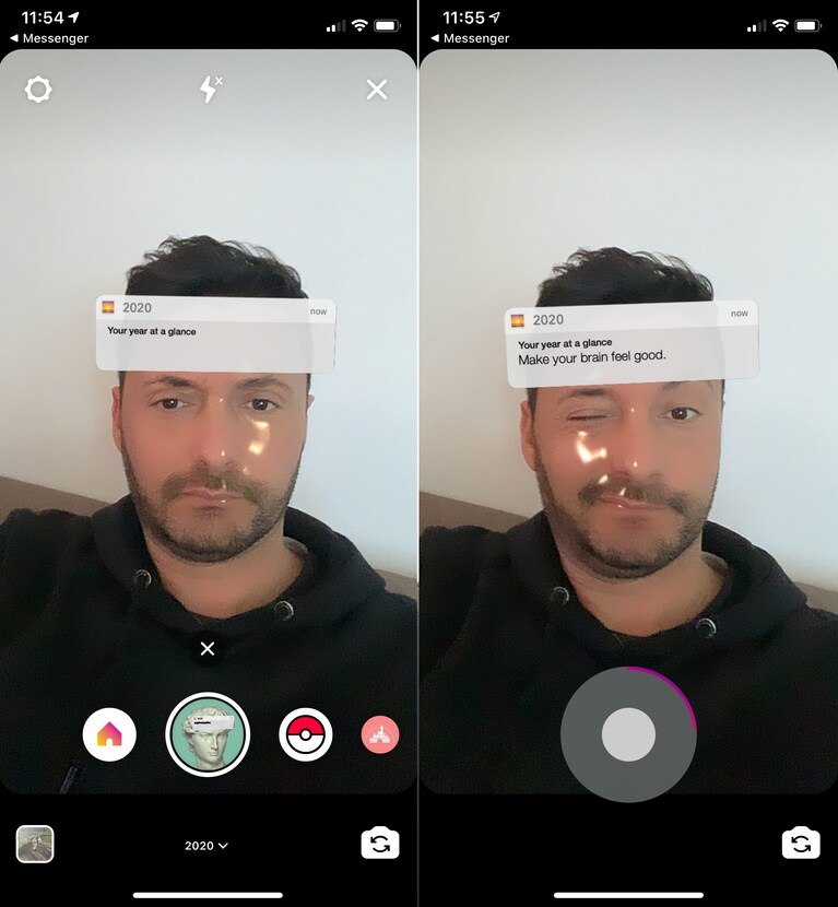 instagram filtro 2020 i will be 6 seconds blink