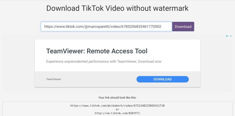 scaricare video tiktok senza logo pubblicare instagram byte