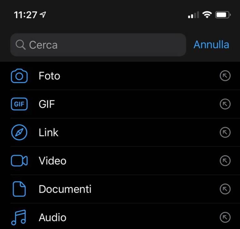 WhatsApp iphone beta tema scuro ricerca avanzata