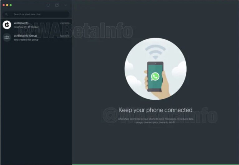WhatsApp tema scuro web desktop mac pc