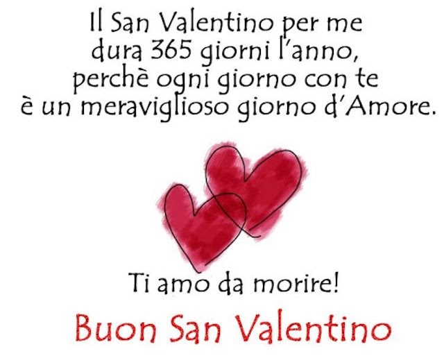 buongiorno e buon san valentino