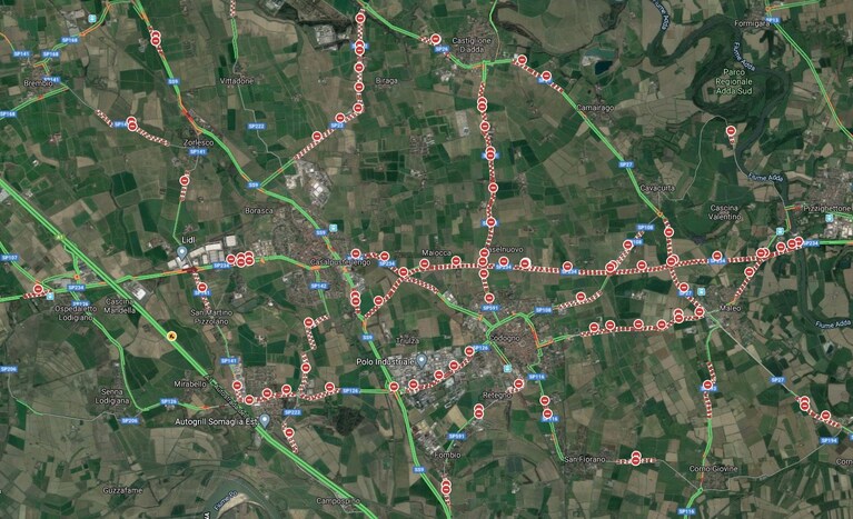 codogno confini quarantena google maps
