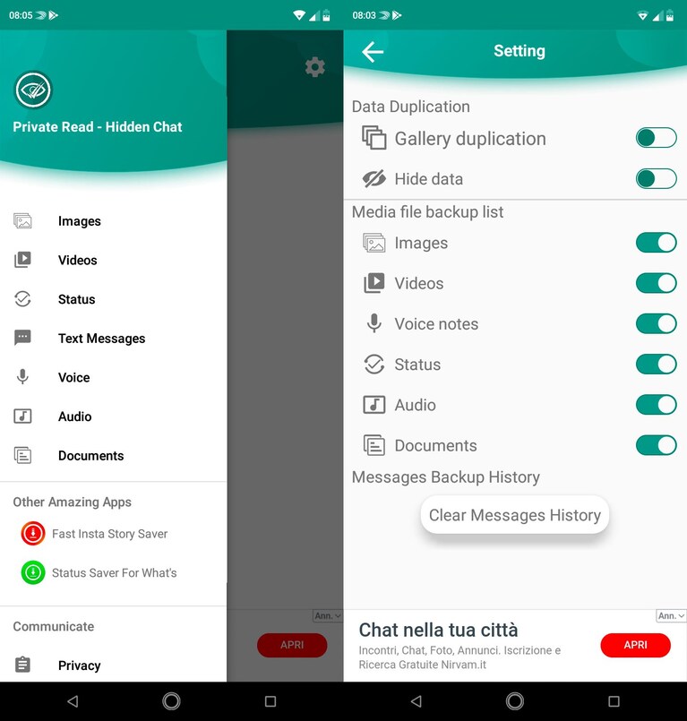 invisibili WhatsApp disattivare online