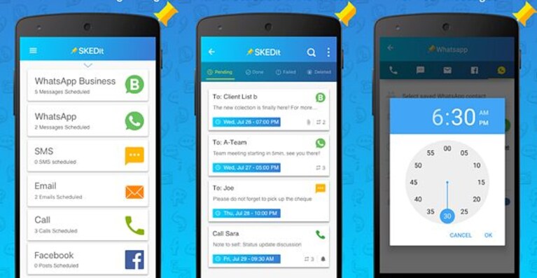 programmare invio messaggi WhatsApp trucco