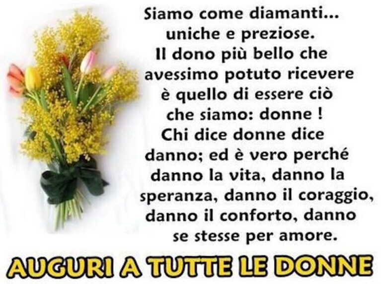 Immagini e frasi per la festa delle donne