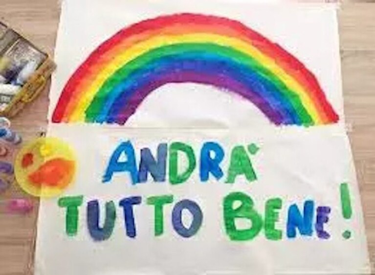 immagini arcobaleni andrà tutto bene WhatsApp