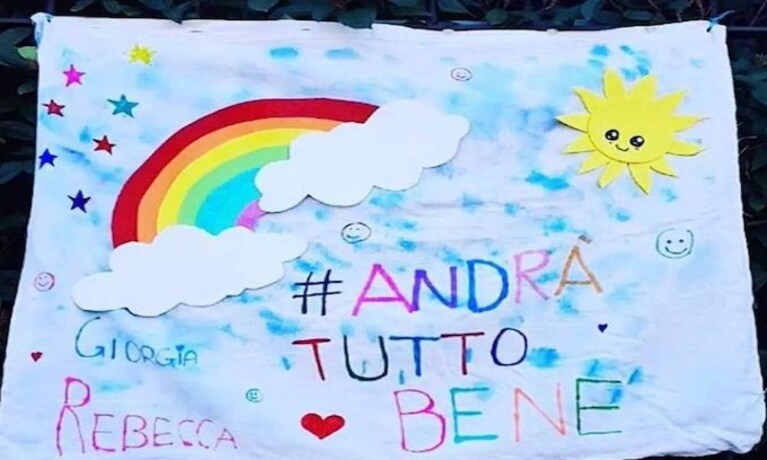 immagini arcobaleni andrà tutto bene WhatsApp