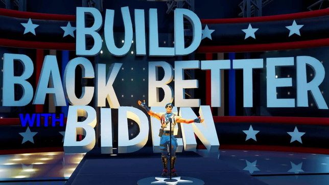 Il candidato alla presidenza USA Joe Biden ha una sua mappa personale in Fortnite