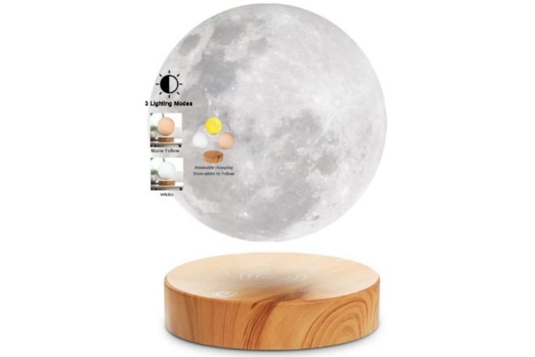 lampada a forma di luna