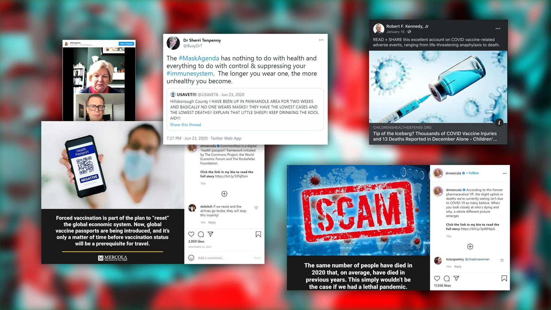 I social non bloccano le fake news no-vax: i 12 maggiori diffusori sono ancora tutti online