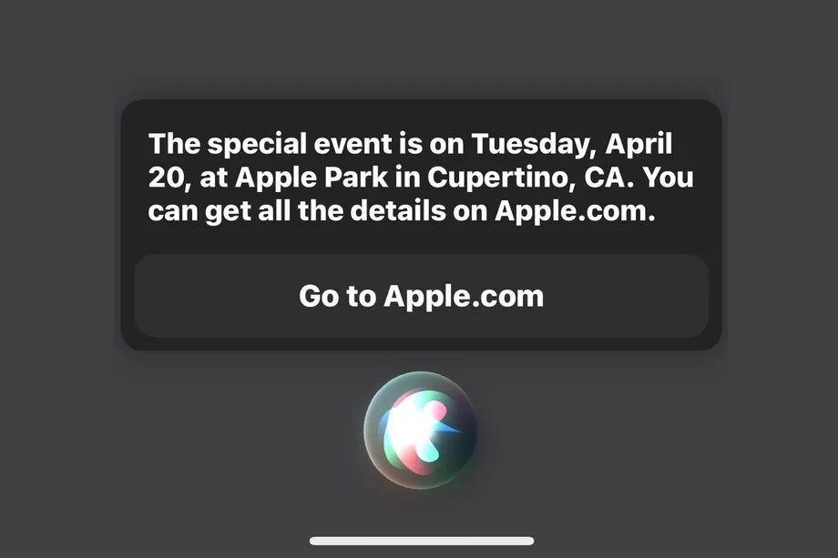 Il prossimo evento Apple è il 20 aprile (lo dice Siri)