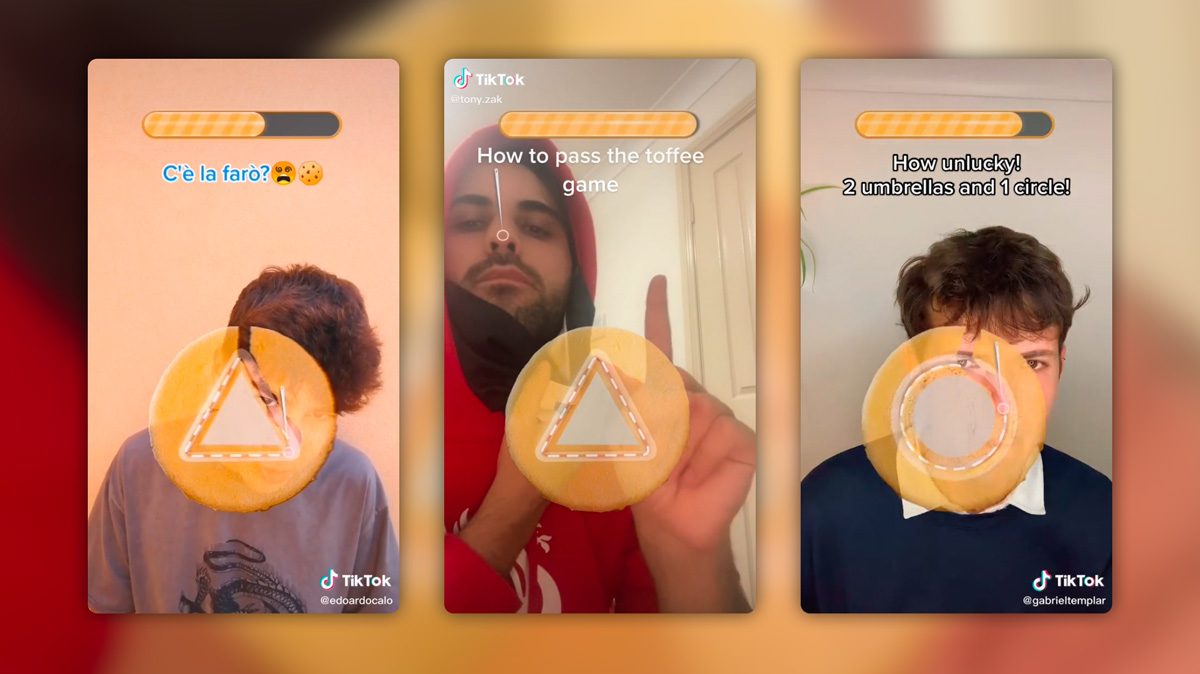 Su TikTok c'è un filtro che ricrea la sfida del biscotto di Squid Game