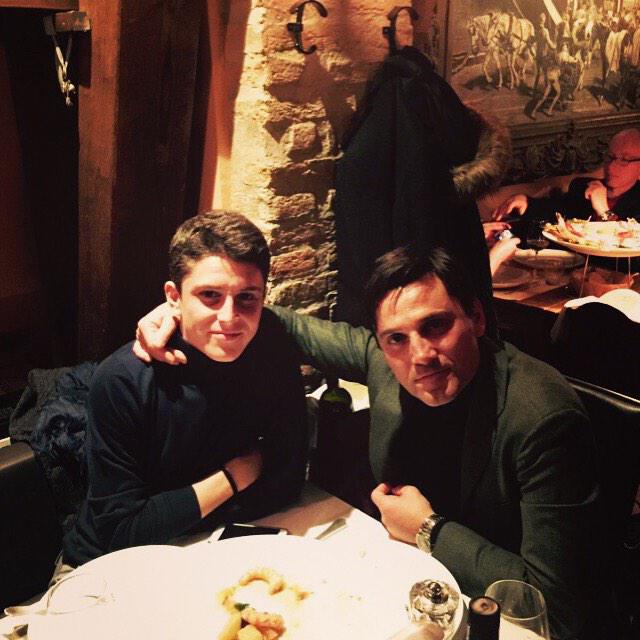Alessio Montella con il padre Vincenzo (foto da Twitter: @montella_99)