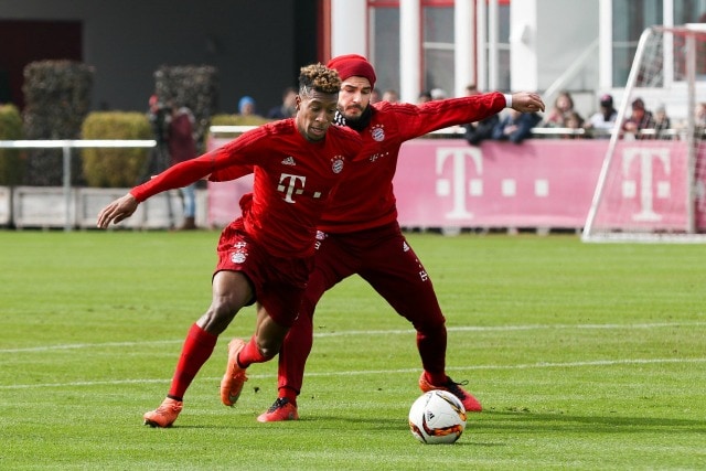 Coman, ex Juventus, in allenamento