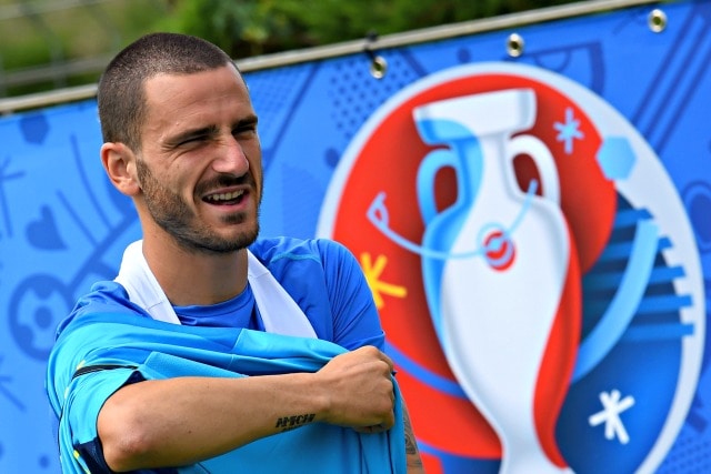 Bonucci nel ritiro dell’Italia a Montpellier